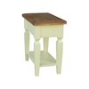 International Concepts Rectangle Vista Solid Wood Side Table with Shelf -, 24 in W X 14 in L X 24 in H, Wood OT79-15E2